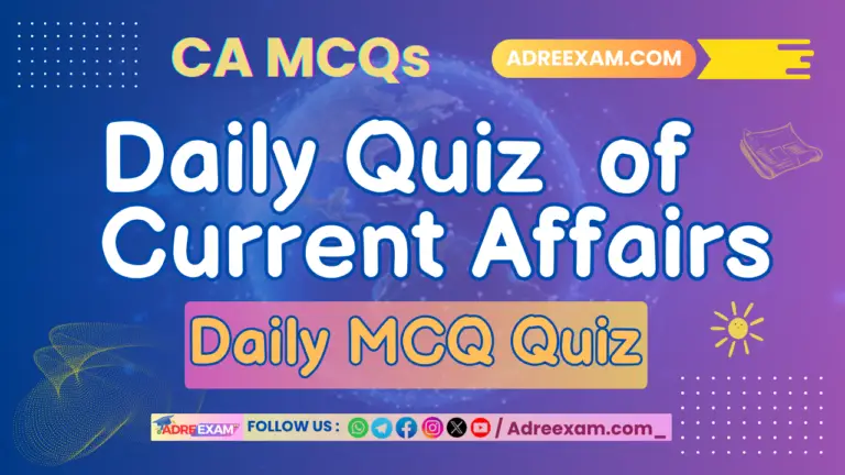 daily ca mcq test adreexam.com